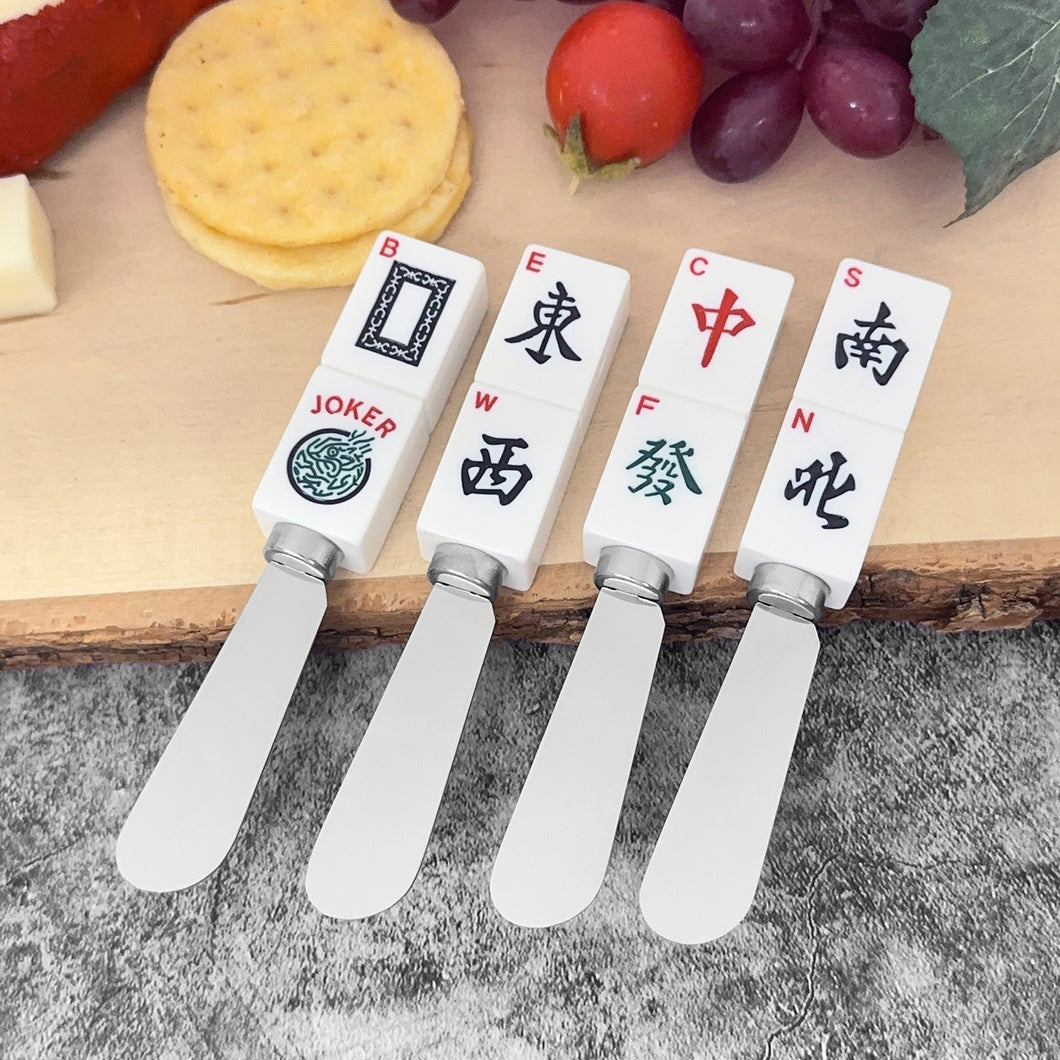 Mahjong Dragon's Scrip Melamine Resin Cheese Spreader - Set of 4