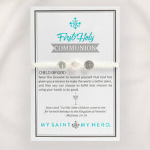 Load image into Gallery viewer, First Holy Communion Child of God Bracelet - Pearl
