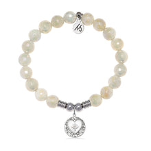 Load image into Gallery viewer, Friendship Heart Charm with Moonstone Gemstone Bracelet
