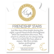 Load image into Gallery viewer, Gold Collection - Madagascar Quartz Stone Bracelet with Friendship Stars Gold CharmGold Charm
