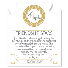 Load image into Gallery viewer, Gold Collection - Australian Agate Stone Bracelet with Friendship Stars Gold Charm
