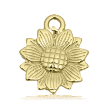 Load image into Gallery viewer, Gold Collection - Moonstone Gemstone Bracelet with Sunflower Gold Charm
