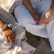 Load image into Gallery viewer, Gold Day by Day Collection- Blue Aquamarine Gemstone Bracelet
