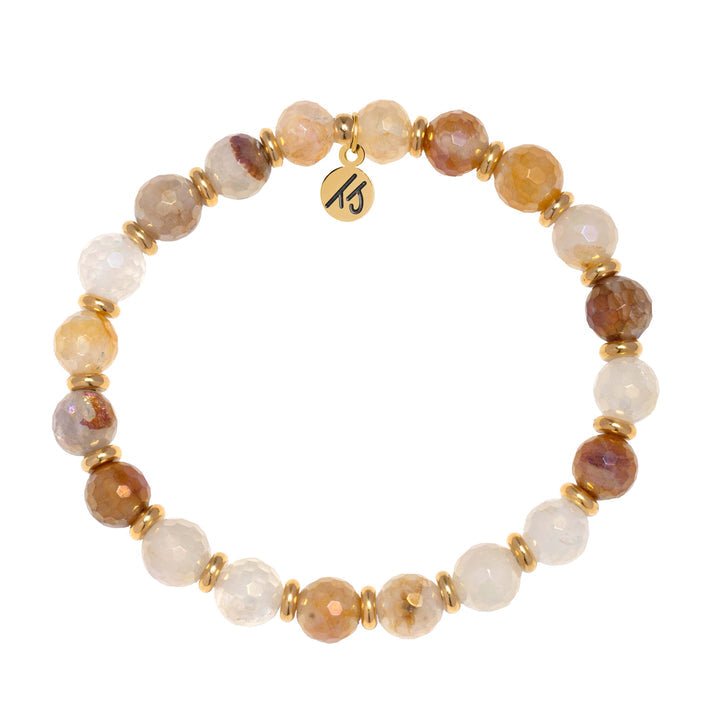 Gold Empowered Elegance Collection- Sunset Quartz Bracelet