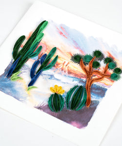 Desert Landscape Quilling Card