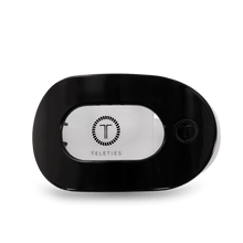 Load image into Gallery viewer, Jet Black Large Flat Round Hair Clip
