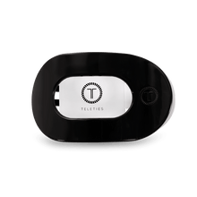 Load image into Gallery viewer, Jet Black Medium Flat Round Hair Clip
