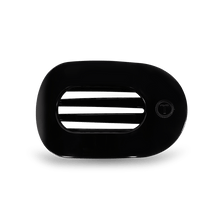 Load image into Gallery viewer, Jet Black Medium Flat Round Hair Clip
