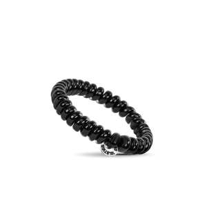 Jet Black Small Hair Ties Set of 3