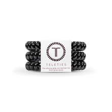 Load image into Gallery viewer, Jet Black Small Hair Ties Set of 3
