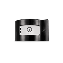 Load image into Gallery viewer, Jet Black Small Flat Rectangle Hair Clip
