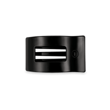 Load image into Gallery viewer, Jet Black Small Flat Rectangle Hair Clip
