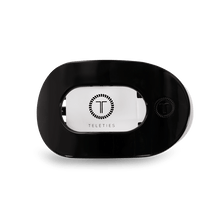 Load image into Gallery viewer, Jet Black Small Flat Round Hair Clip

