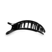 Load image into Gallery viewer, Jet Black Small Flat Round Hair Clip
