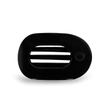 Load image into Gallery viewer, Jet Black Small Flat Round Hair Clip
