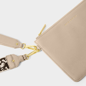 Hallie Wristlet Pouch - Light Taupe