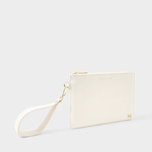 Load image into Gallery viewer, Zana Wristlet Pouch - Off White
