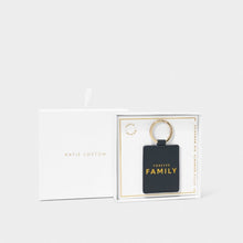 Load image into Gallery viewer, Beautifully Boxed Photo Keychain &#39;Forever Family&#39; - Navy
