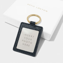 Load image into Gallery viewer, Beautifully Boxed Photo Keychain &#39;Forever Family&#39; - Navy
