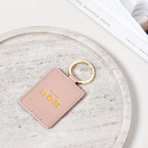 Beautifully Boxed Photo Keychain 'Best Mom' - Dusty Pink