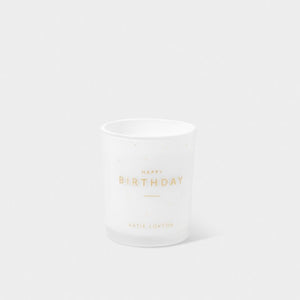 Happy Birthday Candle - Sweet Vanilla and Salted Caramel