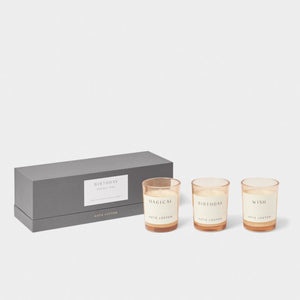 Trio Votive Set - Birthday