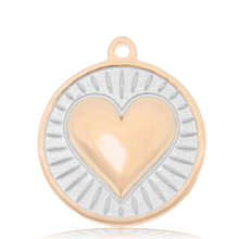 Load image into Gallery viewer, Lapis Tiger&#39;s Eye Gemstone Bracelet with Heart of Gold Sterling Silver Charm
