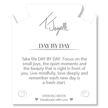 Load image into Gallery viewer, Larimar Gemstone Bracelet with Day by Day Sterling Silver Charm
