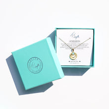Load image into Gallery viewer, Larimar Generations Gold Charm Necklace
