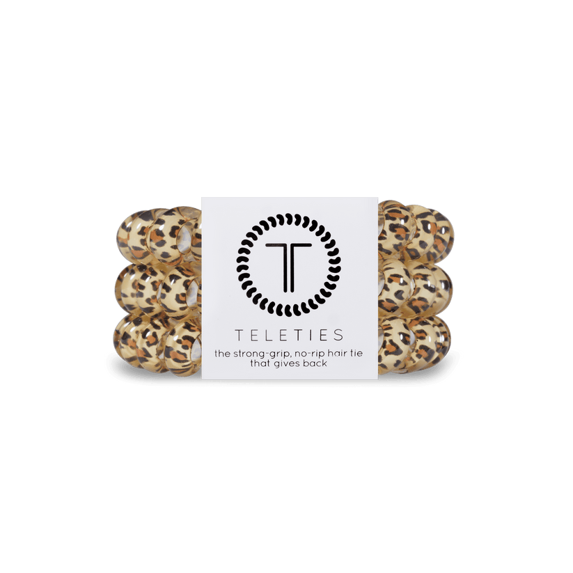 Leopard Large Hair Ties Set of 3
