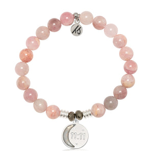 Madagascar Quartz Gemstone Bracelet with 11:11 Sterling Silver Charm