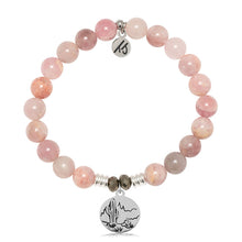 Load image into Gallery viewer, Madagascar Quartz Stone Bracelet with Cactus Sterling Silver Charm
