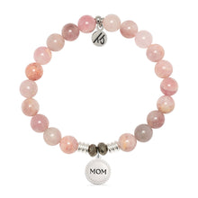Load image into Gallery viewer, Madagascar Quartz Gemstone Bracelet with Endless Love Mom Sterling Silver Charm
