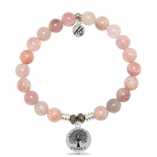 Load image into Gallery viewer, Madagascar Quartz Gemstone Bracelet with Family Tree Circle Sterling Silver Charm
