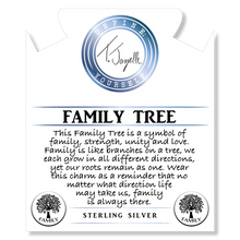 Load image into Gallery viewer, Madagascar Quartz Gemstone Bracelet with Family Tree Circle Sterling Silver Charm
