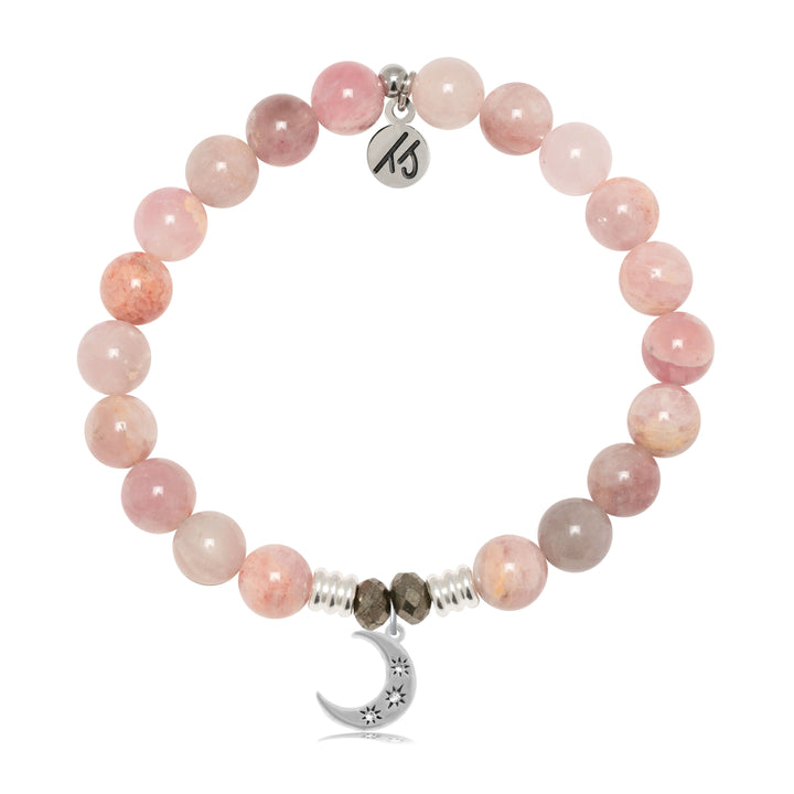 Madagascar Quartz Gemstone Bracelet with Friendship Stars Sterling Silver Charm