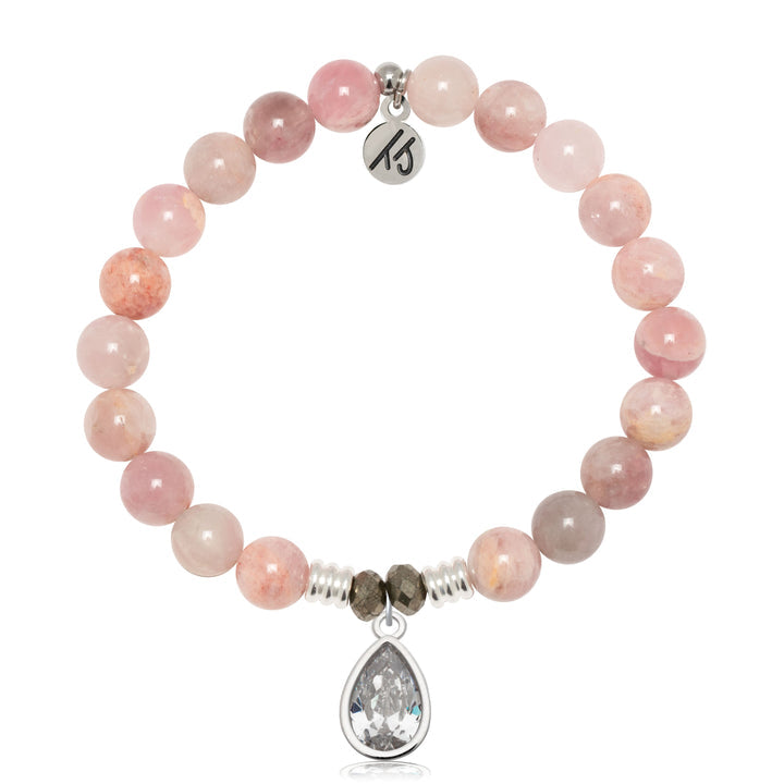 Madagascar Quartz Gemstone Bracelet with Inner Beauty Sterling Silver Charm