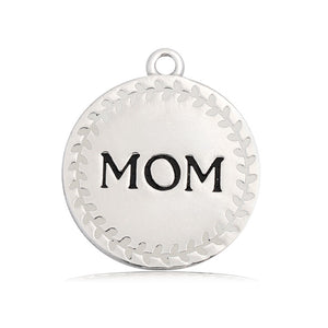 Moonstone Gemstone Bracelet with Endless Love Mom Sterling Silver Charm