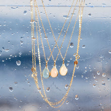 Load image into Gallery viewer, Gemstone Collection: Rose Quartz Stone Charm Necklace
