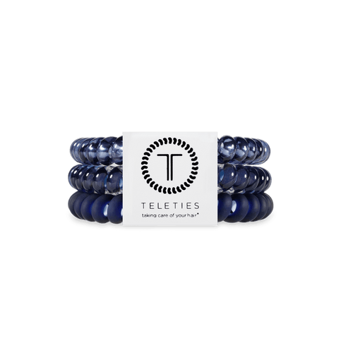 Nightfall Navy Small Hair Ties Set of 3