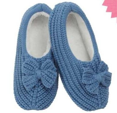 Crochet Rib Snoozies - Foot Coverings - Blue
