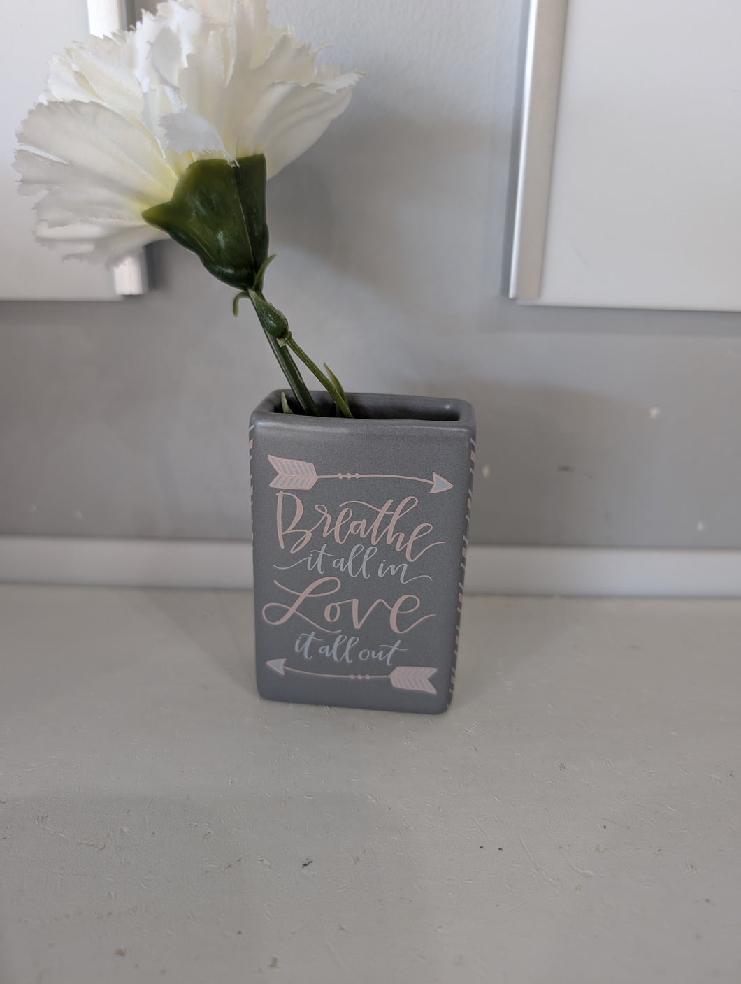 Breathe it All In Bud Vase