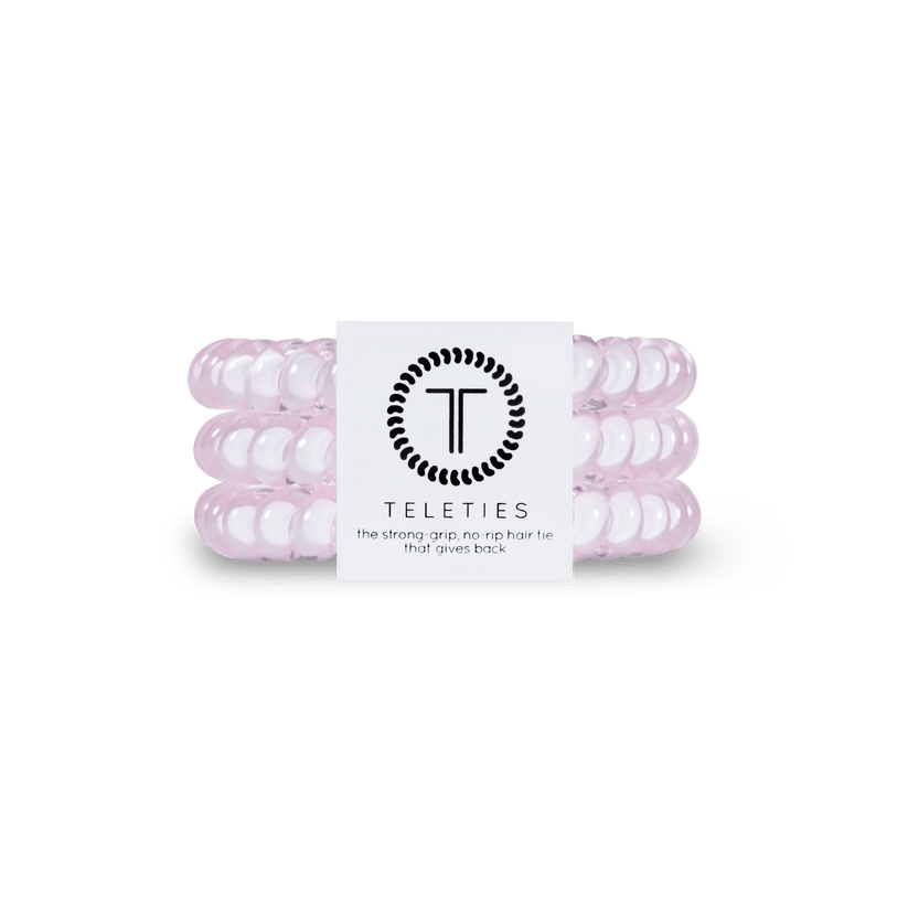Rose Water Pink Small Hair Ties Set of 3