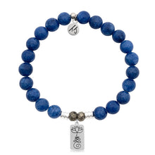 Load image into Gallery viewer, Royal Jade Stone Bracelet with New Beginnings Sterling Silver Charm
