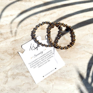 Serenity Collection- Gold Gemstone Bracelet