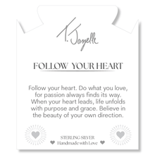 Load image into Gallery viewer, Lepidolite Quartz Gemstone Bracelet with Follow Your Heart Sterling Silver Charm
