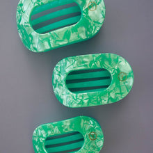 Load image into Gallery viewer, Spring Splash Medium Flat Round Hair Clip
