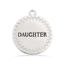 Load image into Gallery viewer, Storm Agate Gemstone Bracelet with Endless Love Daughter Sterling Silver Charm
