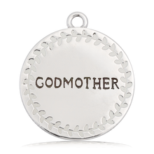 Load image into Gallery viewer, Storm Agate Gemstone Bracelet with Endless Love Godmother Sterling Silver Charm
