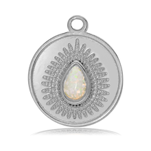Load image into Gallery viewer, Storm Agate Stone Bracelet with You&#39;re One of a Kind Sterling Silver Charm
